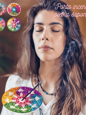 PORTA INCENSI IN PIETRA SAPONARIA